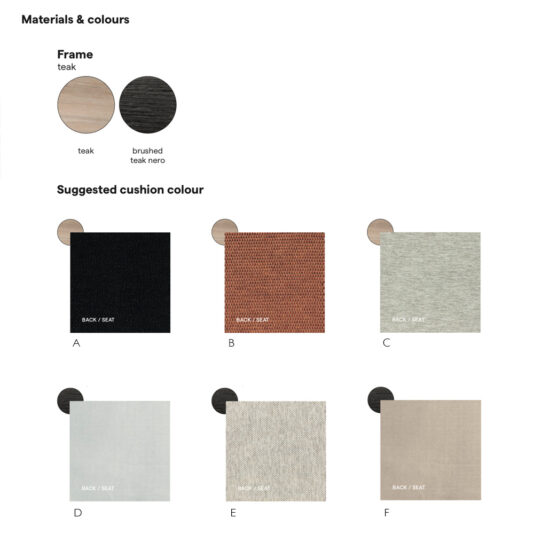 Outdoor Garden Modern Teak Designer Dining Set