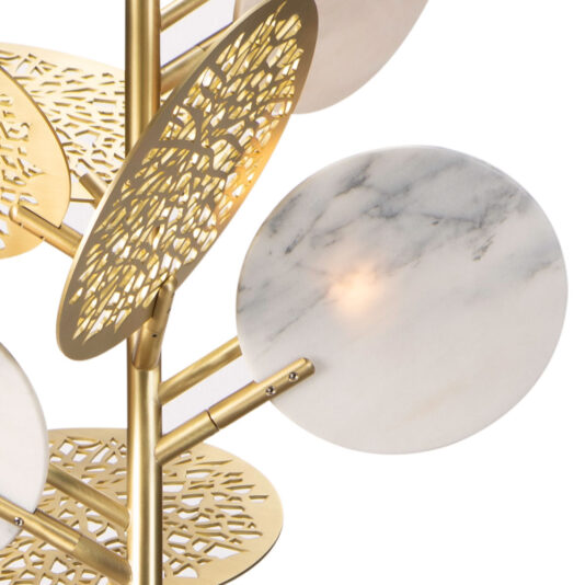 Contemporary Designer Brass And White Marble Floor Lamp Contemporary Designer Brass And White Marble Floor Lamp