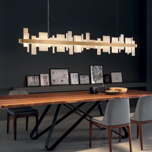 Contemporary Italian Natural Onyx Large Chandelier Contemporary Italian Natural Onyx Large Chandelier