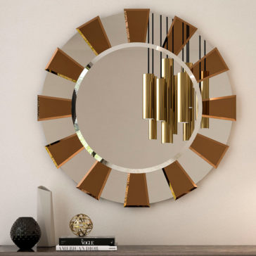 Contemporary Round Italian Designer Wall Mirror Contemporary Round Italian Designer Wall Mirror