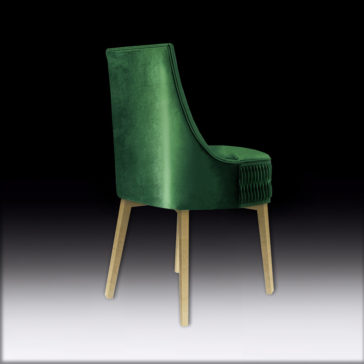 Designer Luxury Pleat Velvet Upholstered Dining Chair Designer Luxury Pleat Velvet Upholstered Dining Chair
