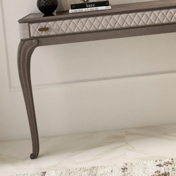Italian Designer Quilted Wall Fixing Console Table With Drawer Italian Designer Quilted Wall Fixing Console Table With Drawer