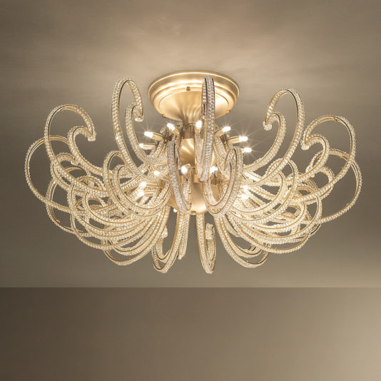 Italian Designer Crystal Ceiling Light