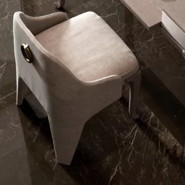 Italian Designer Upholstered Dressing Table With Mirror Italian Designer Upholstered Dressing Table With Mirror