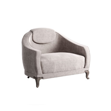 Luxury Designer Italian Curved Armchair Luxury Designer Italian Curved Armchair
