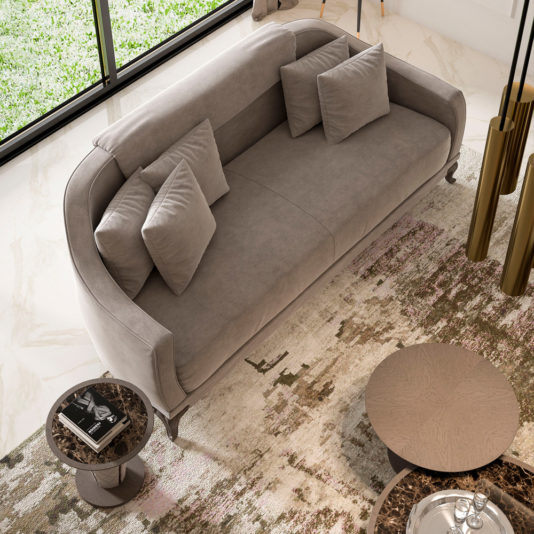 Luxury Designer Italian Curved Sofa