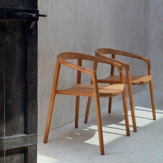 Outdoor Garden Modern Teak Designer Dining Chair