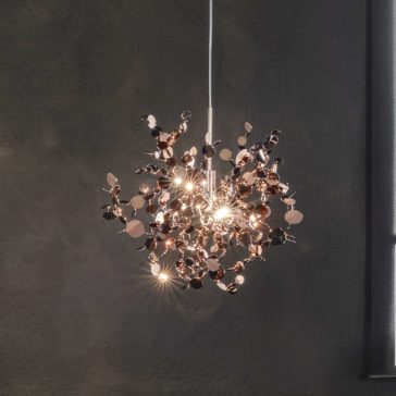 Italian Rose Gold Plated Designer Pendant Light Italian Rose Gold Plated Designer Pendant Light
