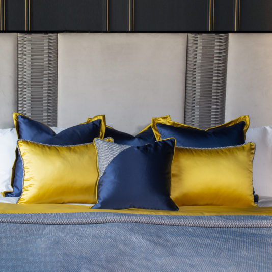 Set Of 6 Designer Satin Scatter Cushions