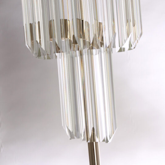 Designer Gold Plated Spiral Crystal Table Lamp