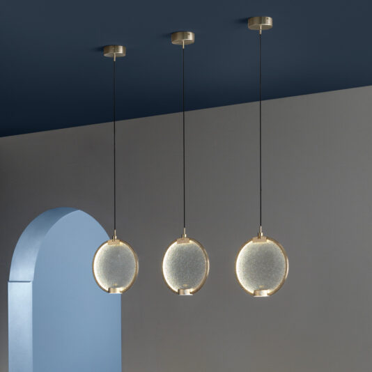Modern Round Coloured Glass Diffuser Pendant Set Modern Round Coloured Glass Diffuser Pendant Set