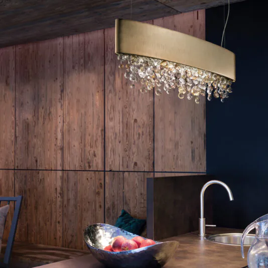 Oval Burnished Gold Contemporary Chandelier With Amber Pendants Oval Burnished Contemporary Chandelier With Amber Pendants