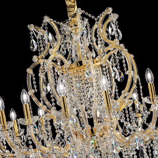 Classic Italian Designer Crystal Chandelier