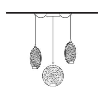 Contemporary Round Coloured Glass Diffuser Pendant Cluster Contemporary Round Coloured Glass Diffuser Pendant Cluster