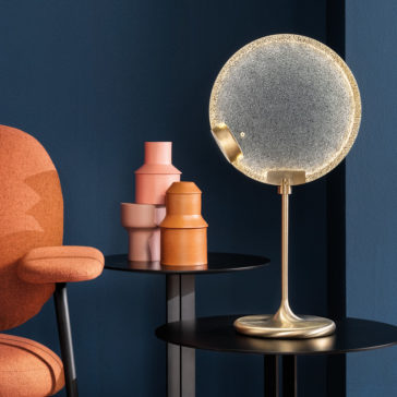 Modern Round Coloured Glass Diffuser Table Lamp Modern Round Coloured Glass Diffuser Table Lamp