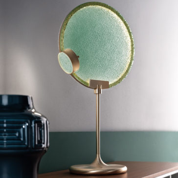 Modern Round Coloured Glass Diffuser Table Lamp Modern Round Coloured Glass Diffuser Table Lamp