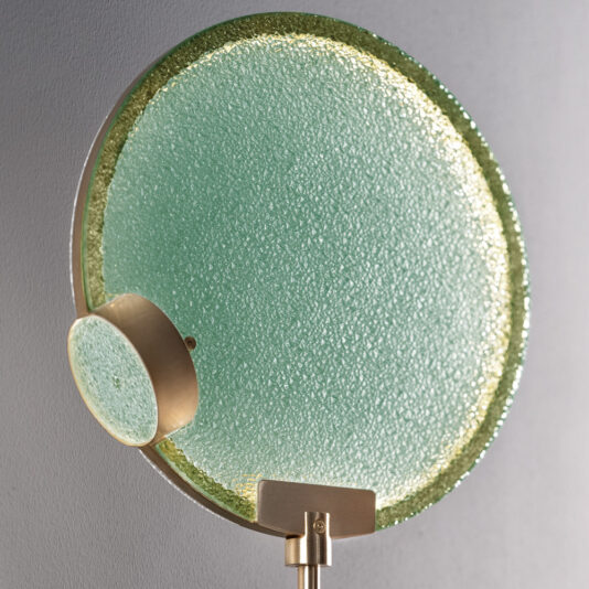 Modern Round Coloured Glass Diffuser Table Lamp