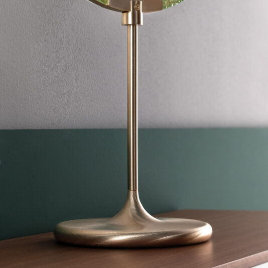 Modern Round Coloured Glass Diffuser Table Lamp