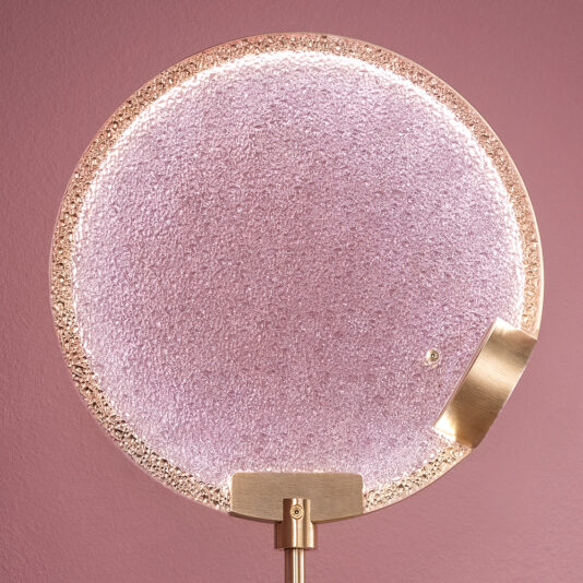 Modern Round Coloured Glass Diffuser Table Lamp