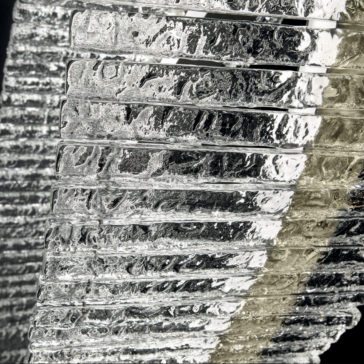 Rock Crystal Inspired Contemporary Tiered Horizontal Chandelier Rock Crystal Inspired Contemporary Tiered Horizontal Chandelier