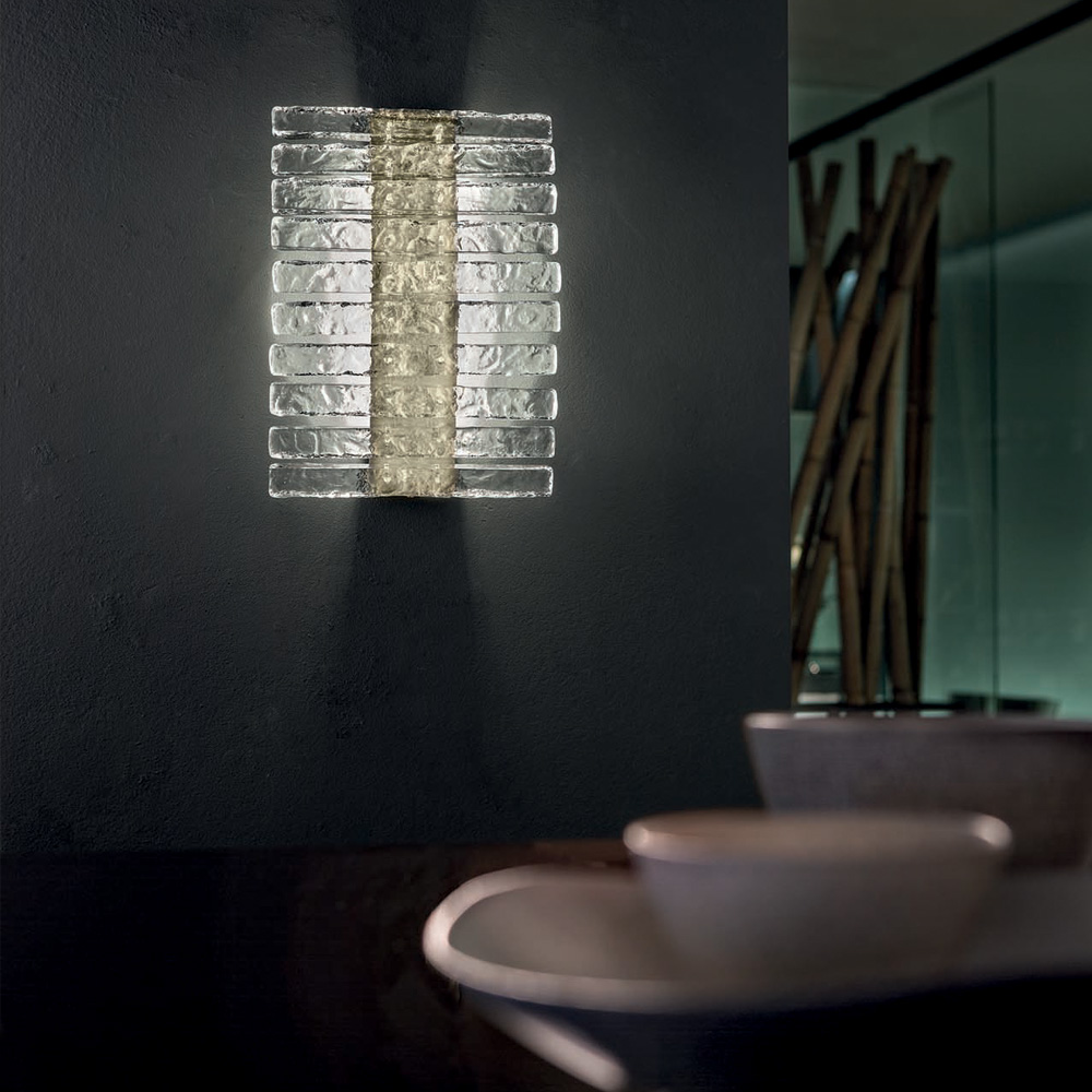 Rock Crystal Inspired Contemporary LED Wall Light