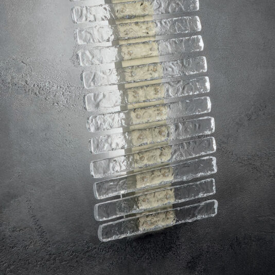 Rock Crystal Inspired Contemporary LED Long Wall Light