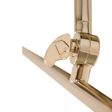 Abstract Italian Gold Plated Contemporary Chandelier