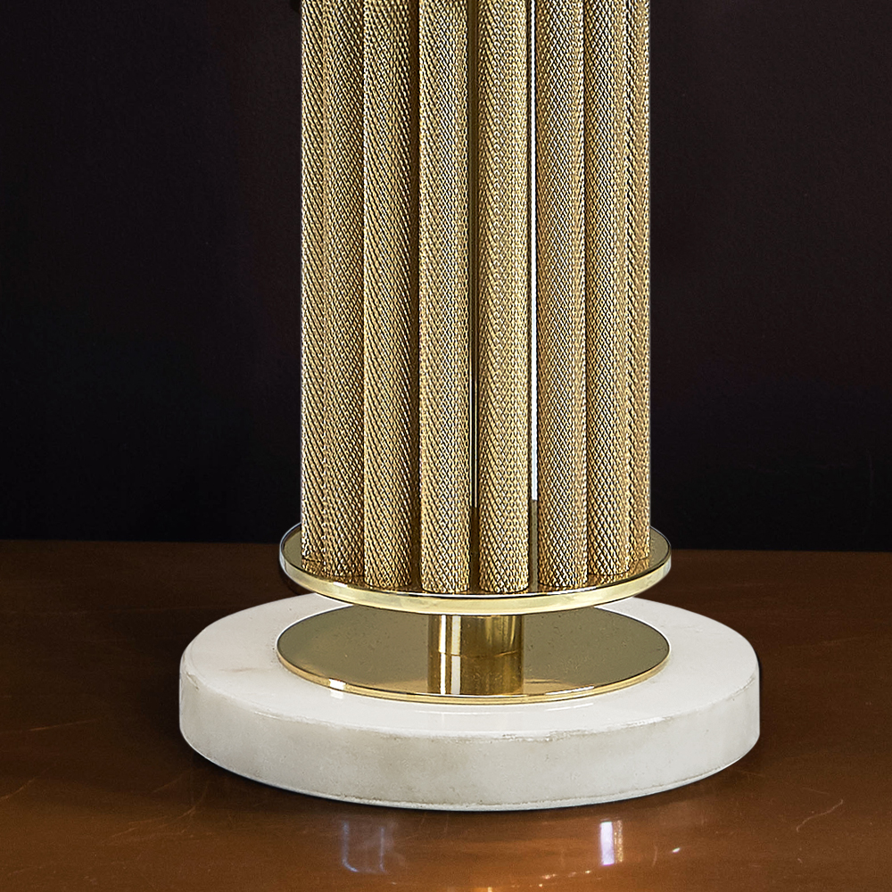 Elegant Luxury Brass Table Lamp - Juliettes Interiors