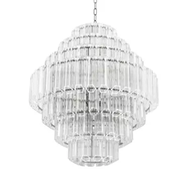 Art Deco Style Glass Chandelier Art Deco Style Glass Chandelier