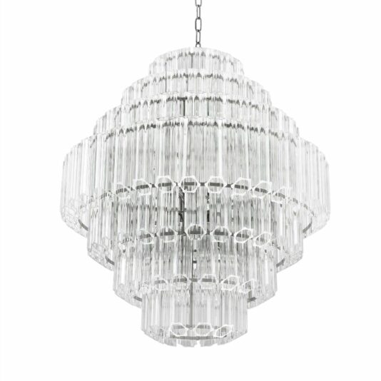 Art Deco Style Glass Chandelier Art Deco Style Glass Chandelier