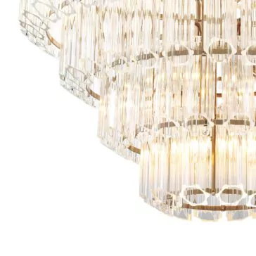 Art Deco Style Glass Chandelier Art Deco Style Glass Chandelier
