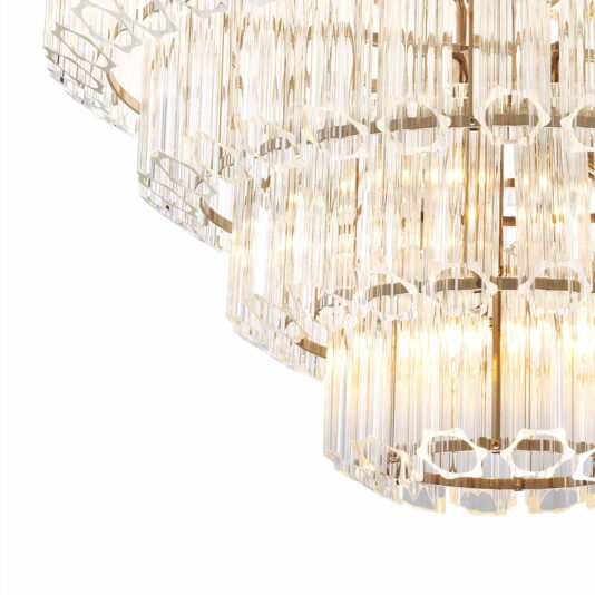 Art Deco Style Glass Chandelier Art Deco Style Glass Chandelier
