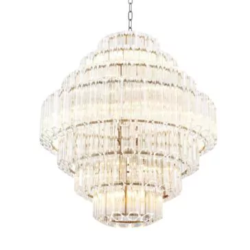 Art Deco Style Glass Chandelier Art Deco Style Glass Chandelier