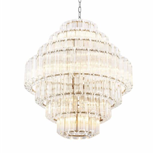 Art Deco Style Glass Chandelier Art Deco Style Glass Chandelier