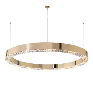 High End Designer Hoop Chandelier With Crystals High End Designer Hoop Chandelier With Crystals