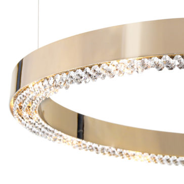 High End Designer Hoop Chandelier With Crystals High End Designer Hoop Chandelier With Crystals
