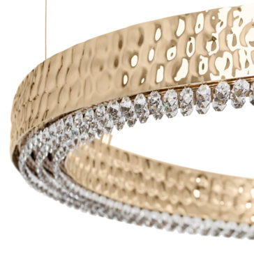 High End Designer Hoop Chandelier With Crystals High End Designer Hoop Chandelier With Crystals