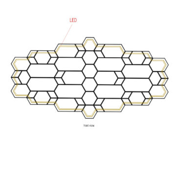 High End Large Designer Geometric Multi Layered Wall Mirror with LED High End Large Designer Geometric Multi Layered Wall Mirror with LED