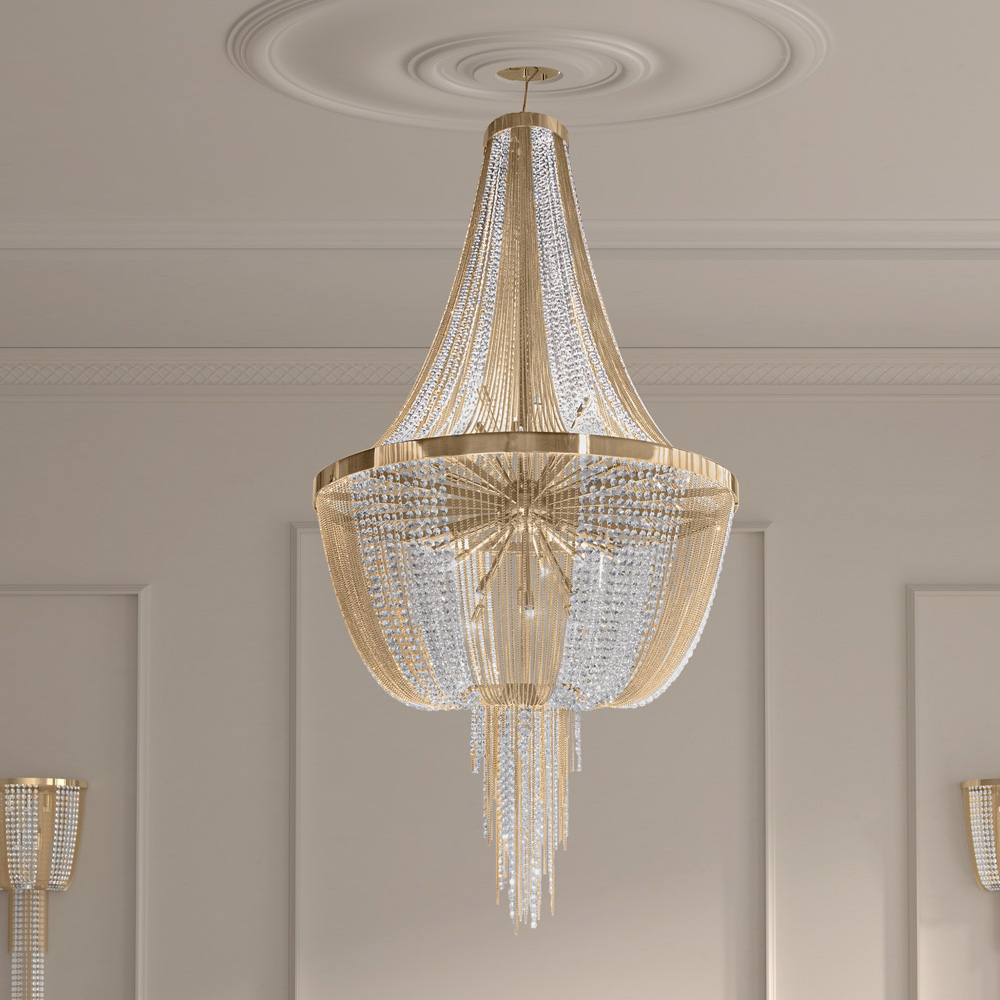 Large Crystal Luxurious Empire Chandelier
