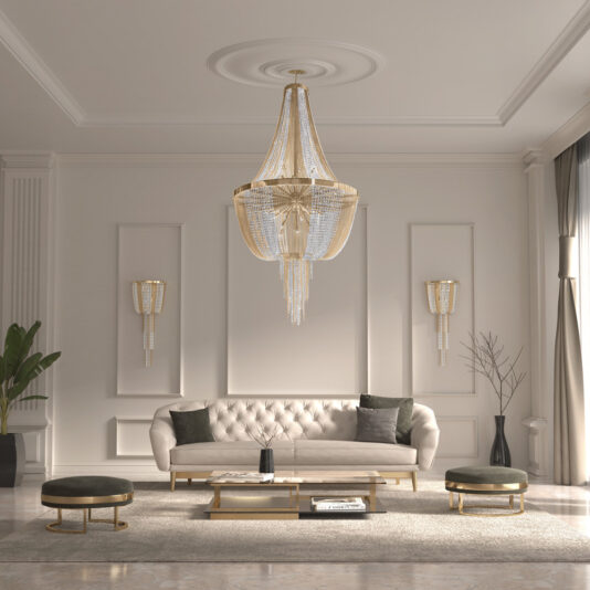 Large Crystal Luxurious Empire Chandelier Large Swarovski Crystal Luxurious Empire Chandelier