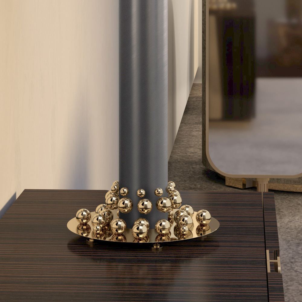 Luxury Gold Plated Pearls Table Lamp