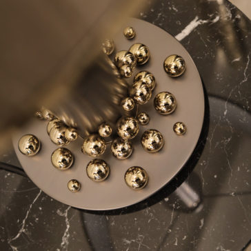 Luxury Gold Plated Pearls Table Lamp