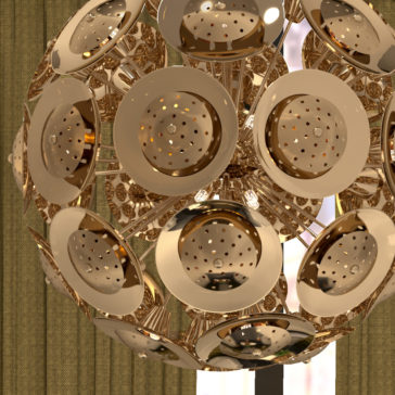 Modern Gold Plated Designer Sphere Chandelier Modern Gold Plated Italian Sphere Chandelier