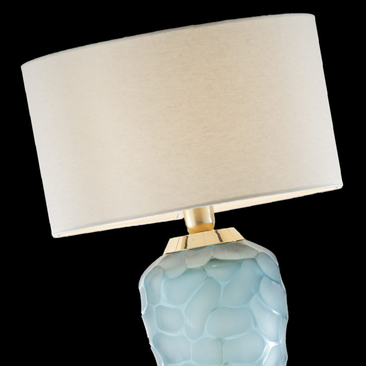 Contemporary Coloured Italian Crystal Table Lamp