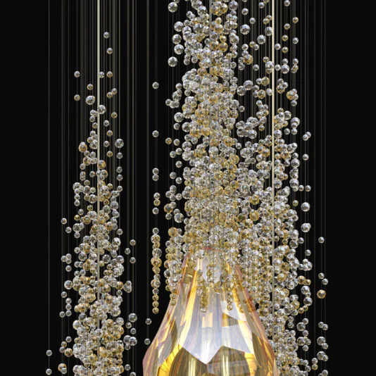 Exclusive Amber Crystal Ceiling Light Exclusive Amber Crystal Ceiling Light