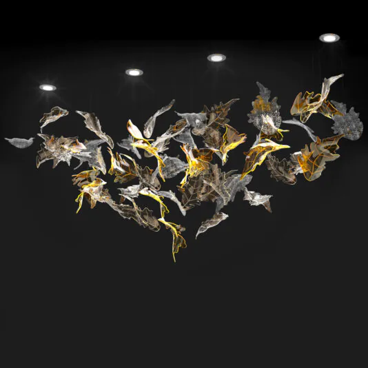 Exclusive Floating Leaf Chandelier Exclusive Floating Leaf Chandelier