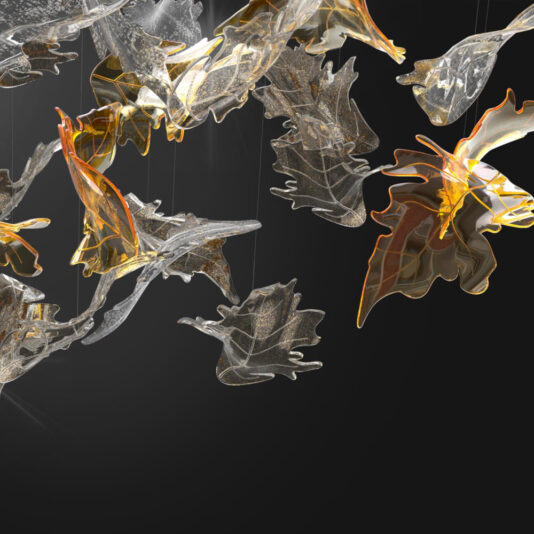 Exclusive Floating Leaf Chandelier Exclusive Floating Leaf Chandelier