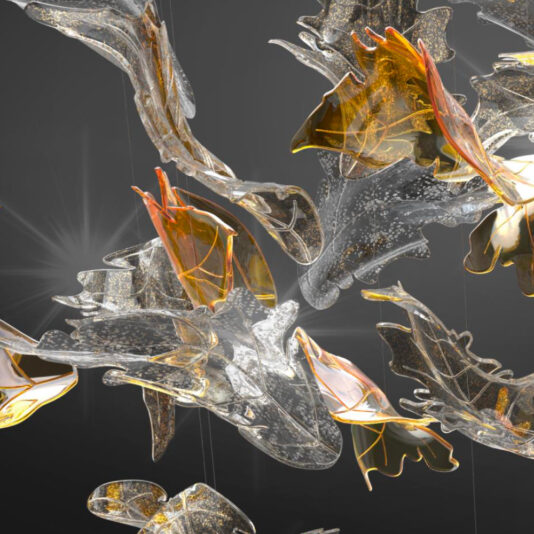 Exclusive Floating Leaf Chandelier Exclusive Floating Leaf Chandelier