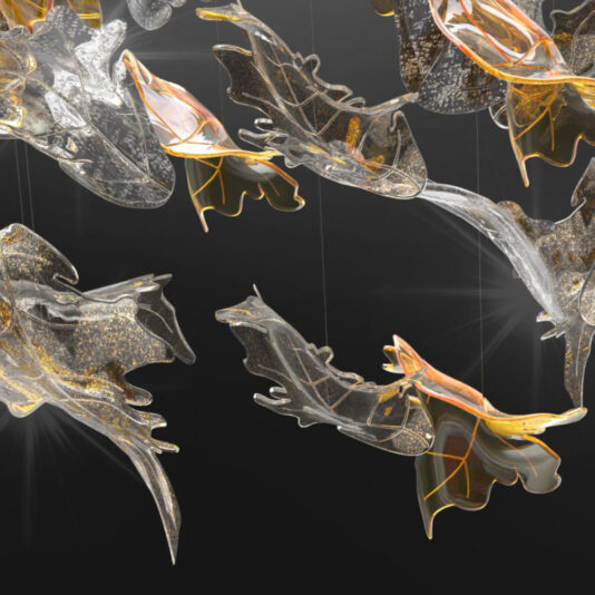 Exclusive Floating Leaf Chandelier Exclusive Floating Leaf Chandelier