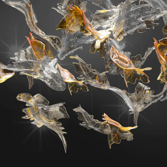 Exclusive Floating Leaf Chandelier Exclusive Floating Leaf Chandelier
